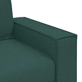 Ensemble de Canapés 3 pcs Vert foncé 220 x 78 x 84 cm tissu