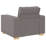 Ensemble de Canapés 3 pcs Taupe 220 x 78 x 84 cm tissu