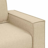 Ensemble de Canapés 3 pcs Crème 220 x 78 x 84 cm tissu