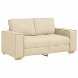 Ensemble de Canapés 3 pcs Crème 220 x 78 x 84 cm tissu