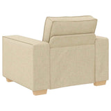 Ensemble de Canapés 3 pcs Crème 220 x 78 x 84 cm tissu