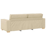 Ensemble de Canapés 3 pcs Crème 220 x 78 x 84 cm tissu
