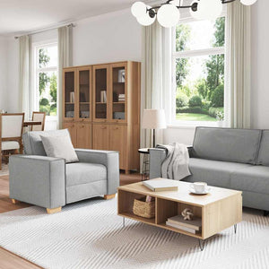 Ensemble de Canapés 3 pcs Gris 220 x 78 x 84 cm tissu