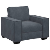 Ensemble de canapés 3 pcs avec coussins Gris foncé Velours
