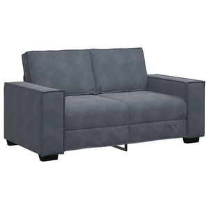 Ensemble de canapés 3 pcs avec coussins Gris foncé Velours