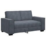 Ensemble de canapés 3 pcs avec coussins Gris foncé Velours
