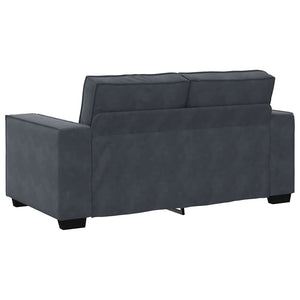Ensemble de canapés 3 pcs avec coussins Gris foncé Velours