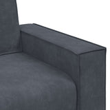Ensemble de canapés 3 pcs avec coussins Gris foncé Velours