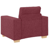 Ensemble de Canapés avec coussin avec oreiller Bordeaux tissu