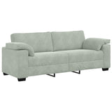 Ensemble de canapés 3 pcs avec coussins Gris clair Velours