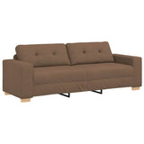 Ensemble de Canapés 2 pcs Marron 221 x 78 x 80 cm Tissu