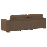 Ensemble de Canapés 2 pcs Marron 221 x 78 x 80 cm Tissu
