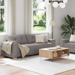 Ensemble de Canapés 2 pcs Taupe 221 x 78 x 80 cm Tissu