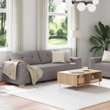Ensemble de Canapés 2 pcs Taupe 221 x 78 x 80 cm Tissu