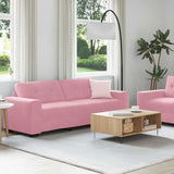 Canapé 2 pcs Rose tissu