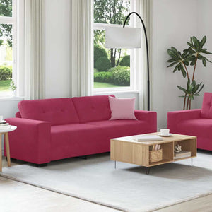 Ensemble de Canapés 2 pcs Rouge bordeaux 221 x 78 x 80 cm