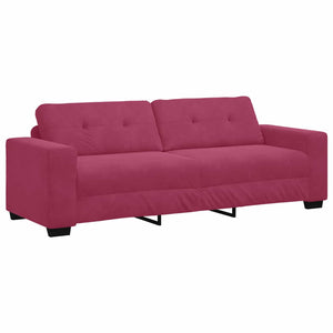 Ensemble de Canapés 2 pcs Rouge bordeaux 221 x 78 x 80 cm