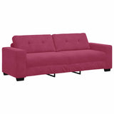 Ensemble de Canapés 2 pcs Rouge bordeaux 221 x 78 x 80 cm