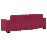 Ensemble de Canapés 2 pcs Rouge bordeaux 221 x 78 x 80 cm