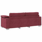 Ensemble de Canapés 2 pcs Rouge bordeaux 219 x 77 x 82 cm tissu
