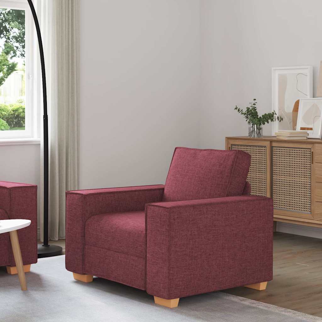 Canapé Fauteuil Rouge Vin 60 cm Tissu