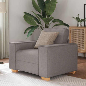 Canapé-chaise Taupe 60 cm Tissu