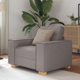 Canapé-chaise Taupe 60 cm Tissu