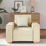 Canapé-chaise Crème 60 cm Tissu