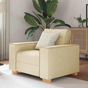 Canapé-chaise Crème 60 cm Tissu