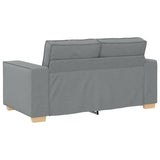 Canapé 2 places Gris clair 120 cm Tissu