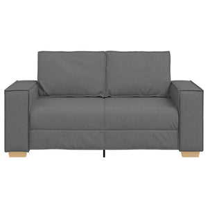 Canapé 2 places Gris foncé 120 cm Tissu