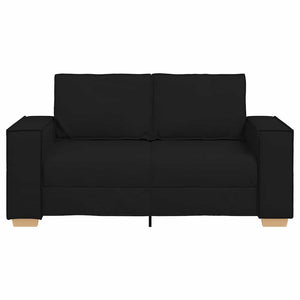Canapé 2 places Noir 120 cm Tissu