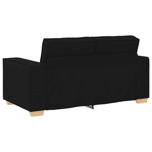 Canapé 2 places Noir 120 cm Tissu