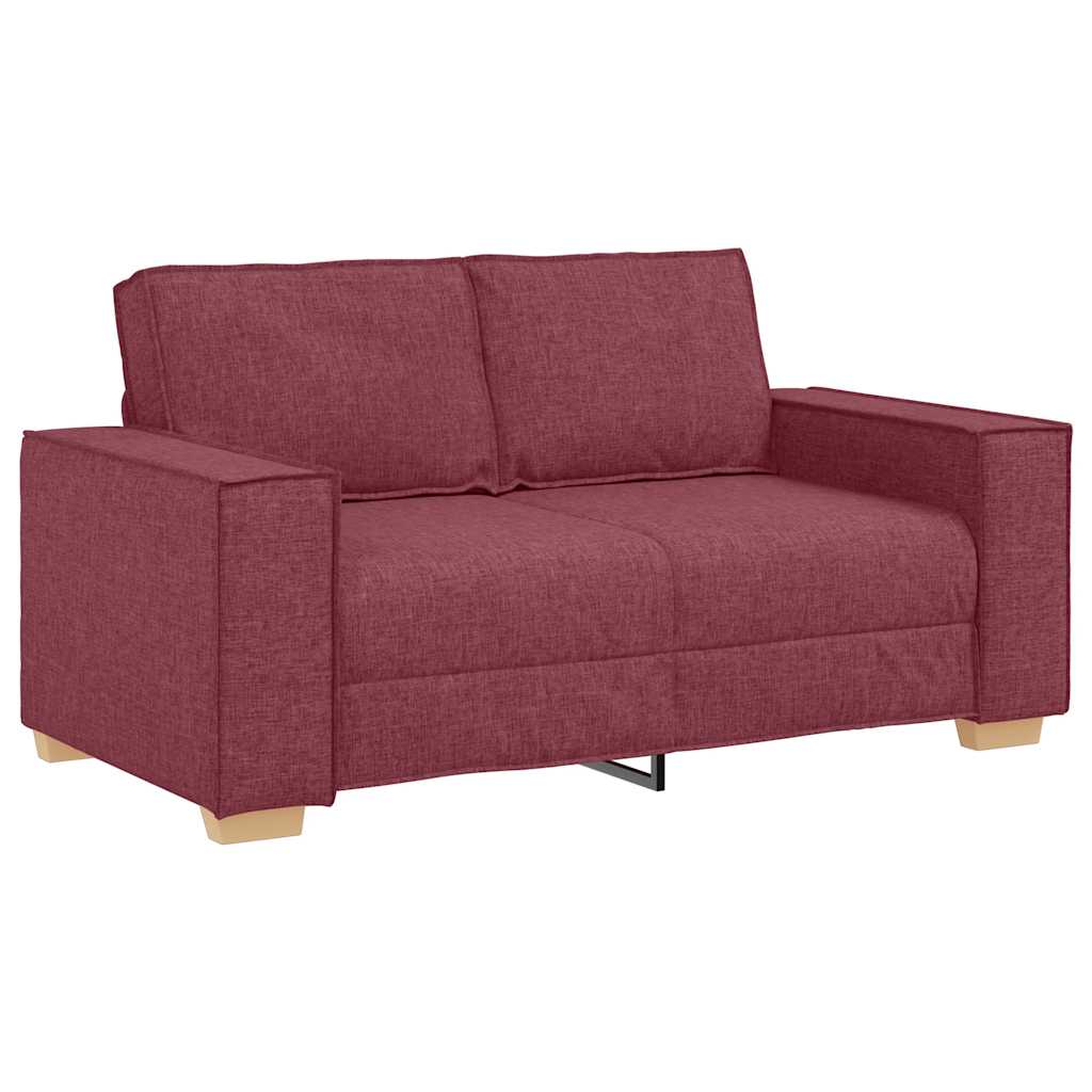 Canapé 2 places Rouge vin 120 cm Tissu
