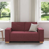 Canapé 2 places Rouge vin 120 cm Tissu