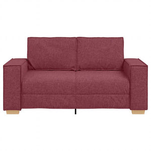 Canapé 2 places Rouge vin 120 cm Tissu