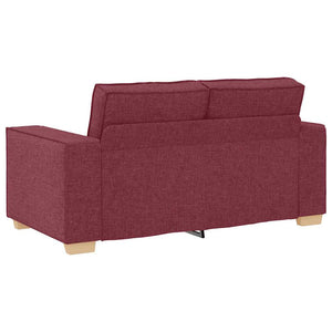Canapé 2 places Rouge vin 120 cm Tissu