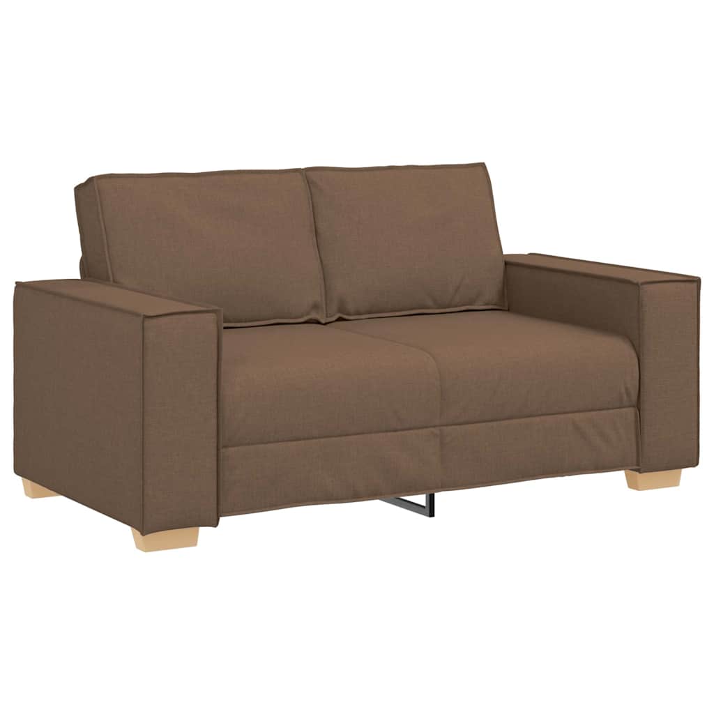 Canapé 2 places Marron 120 cm Tissu
