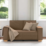 Canapé 2 places Marron 120 cm Tissu