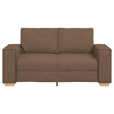 Canapé 2 places Marron 120 cm Tissu