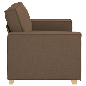 Canapé 2 places Marron 120 cm Tissu