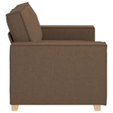 Canapé 2 places Marron 120 cm Tissu
