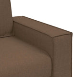 Canapé 2 places Marron 120 cm Tissu