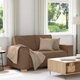 Canapé 2 places Marron 120 cm Tissu