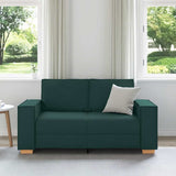 Canapé 2 places Vert foncé 120 cm Tissu