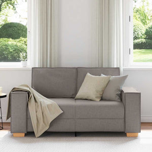 Canapé 2 places Taupe 120 cm Tissu