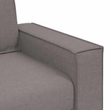 Canapé 2 places Taupe 120 cm Tissu
