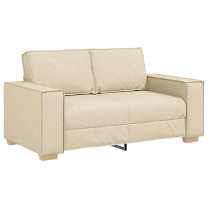 Canapé 2 places Crème 120 cm Tissu