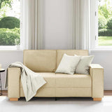Canapé 2 places Crème 120 cm Tissu