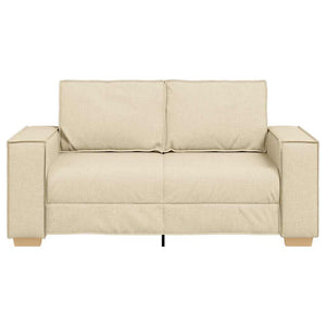 Canapé 2 places Crème 120 cm Tissu